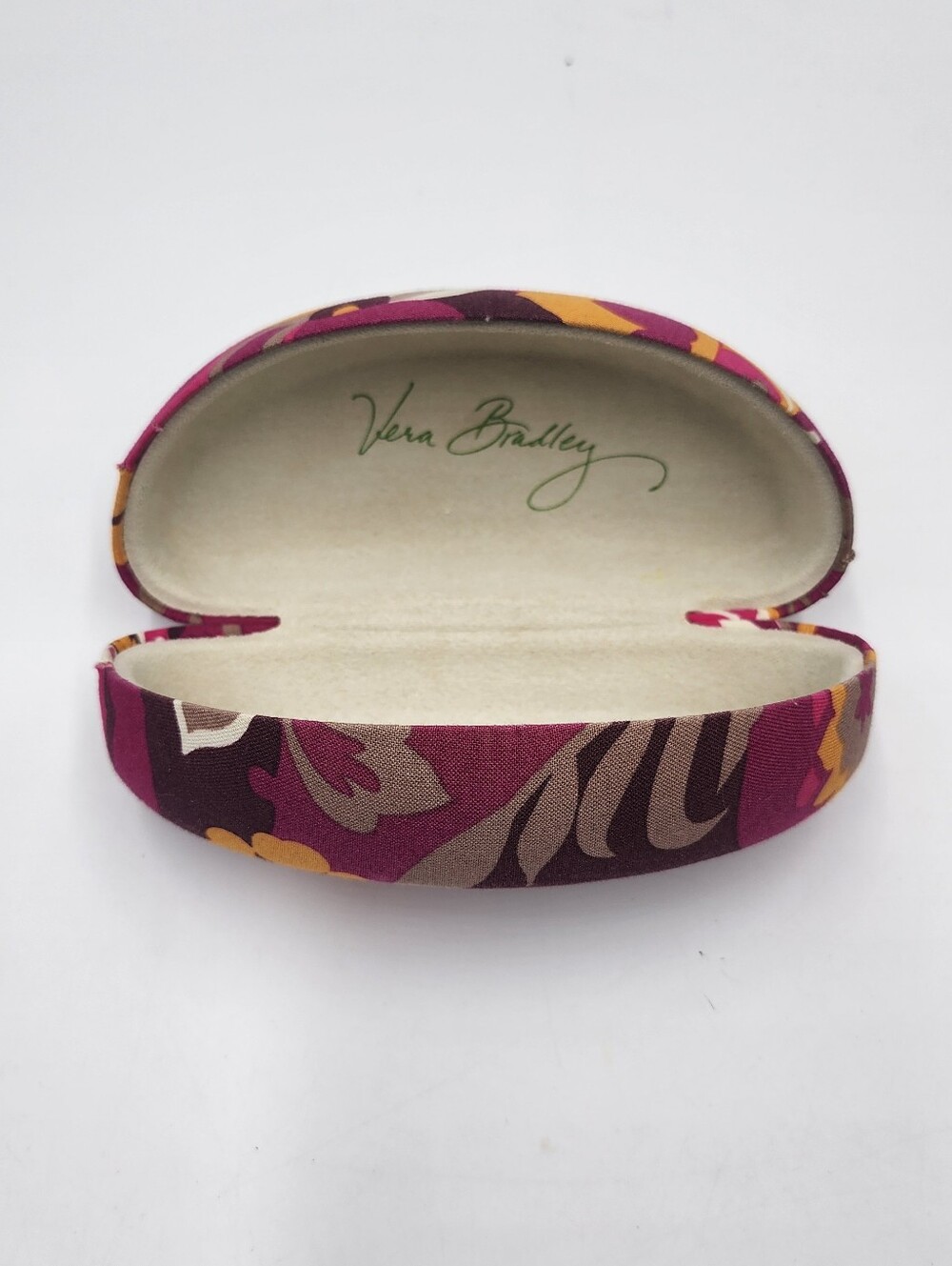 Vera Bradley Hard Clamshell Sunglasses Case Paisley Pink White